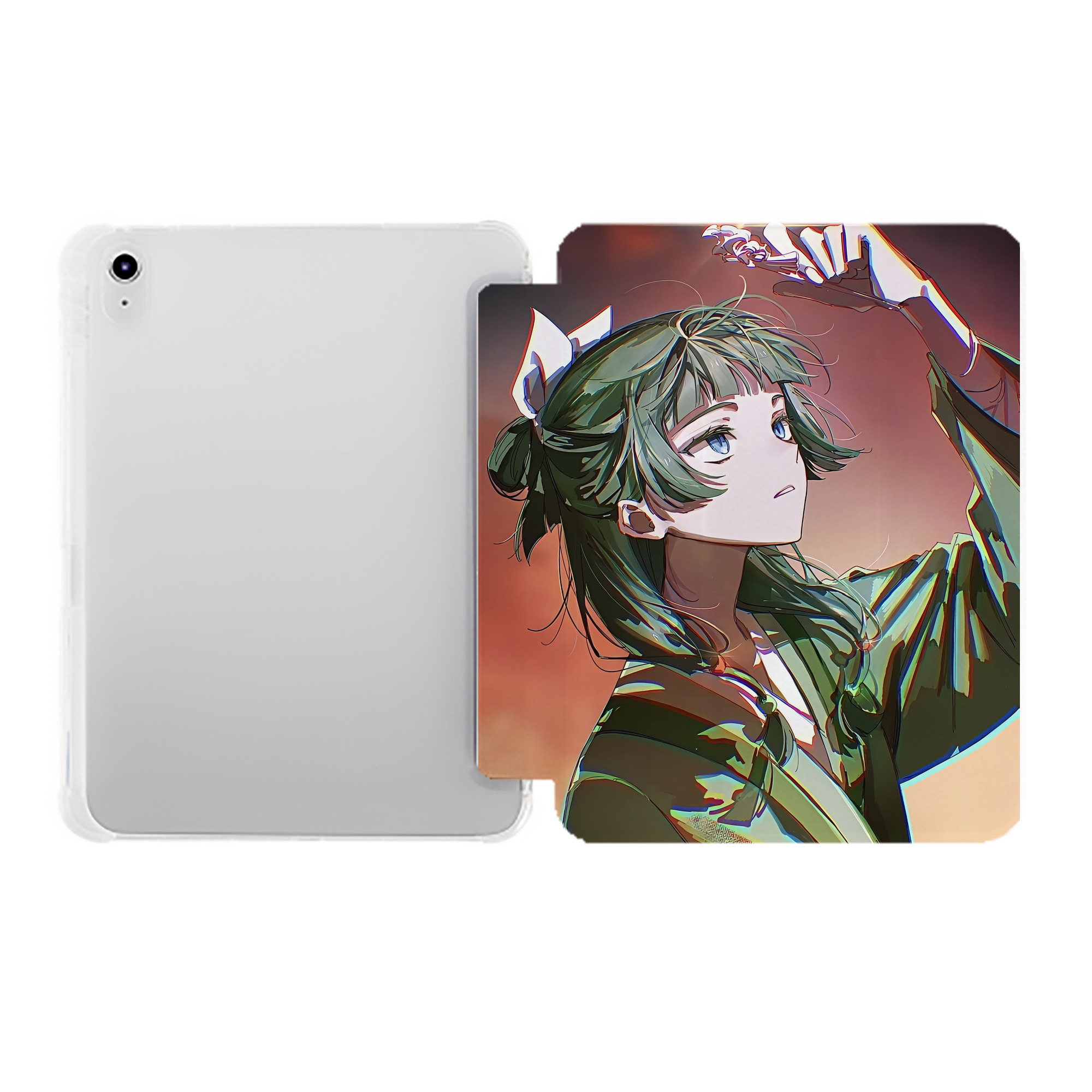 （画像用） 薬屋のひとりごと The Apothecary Diaries IPad ケース ペン収納付き 三つ折りスタンド PUレザー×シリコン 対応機種9.5/10.5/10.9インチ